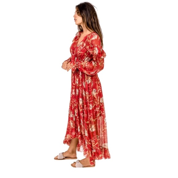 Zimmermann Dresses Zimmermann Corsair Iris Cape Dress Poshmark